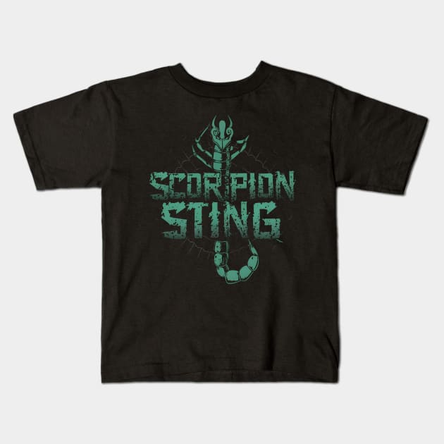 Scorpion Sting Kids T-Shirt by Noshiyn